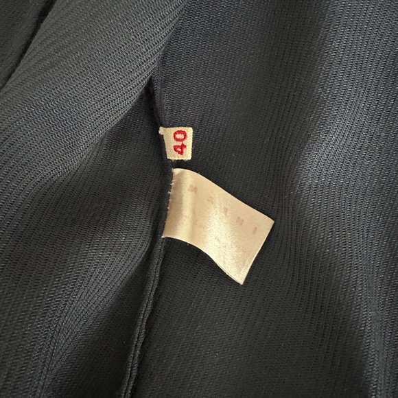 Marni - vintage navy ruffled blouse IT40 - Picture 2 of 6